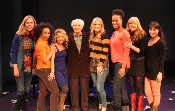 Sheldon Harnick (center) with Marcy McGuigan, Debra Walton, Jennifer Cody, Katie Rose Photo