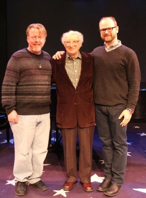 (L to R) Christopher McGovern (music director), Sheldon Harnick (composer) and Carl Andress (director) @ BroadwayWorld (L to R) Christopher McGovern (music director), Sheldon Harnick (composer) and Carl A Photo