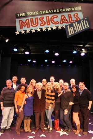 The company: (front row L to R) Christopher McGovern, Debra Walton, Jennifer Cody, Sheldon Harnick, Katie Rose Clarke, Jillian Louis, Carl Andress, Diane Phelan, Michael McCormick; (back row L to R) Jay Russell, Kendal Sparks, Marcy McGuigan, Wayne Pre @ BroadwayWorld The company: (front row L to R) Christopher McGovern, Debra Walton, Jennifer Cody, Photo