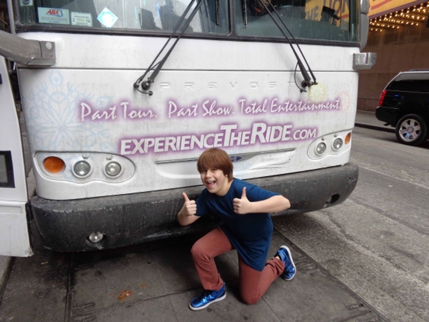 Photo Flash: ANNIE's Lilla Crawford and DISASTER!'s Jonah Verdon Hop on THE RIDE  Image