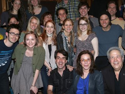 Composer Jason Robert Brown, Playwright Marsha Norman with cast ensemble Photo