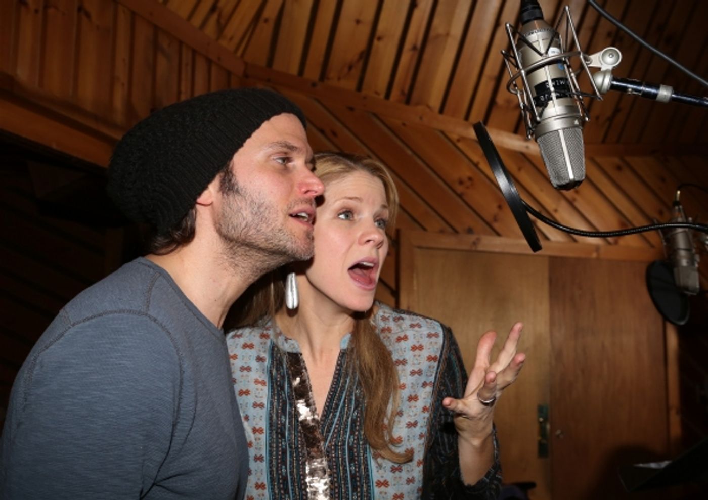 Photo Coverage: In the Recording Studio with Kelli O'Hara, Steven Pasquale and the Cast of THE BRIDGES OF MADISON COUNTY  Image