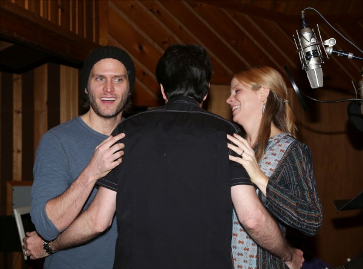 Steven Pasquale, Composer Jason Robert Brown and Kelli O''Hara  at 