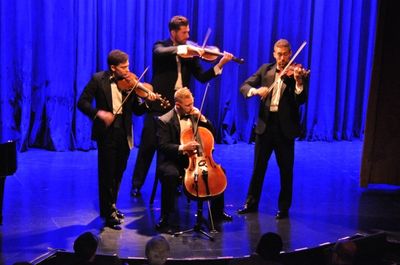 Well-Strung-Edmund, Christopher Marchant, Daniel Shevlin and Trevor Wadleigh Photo