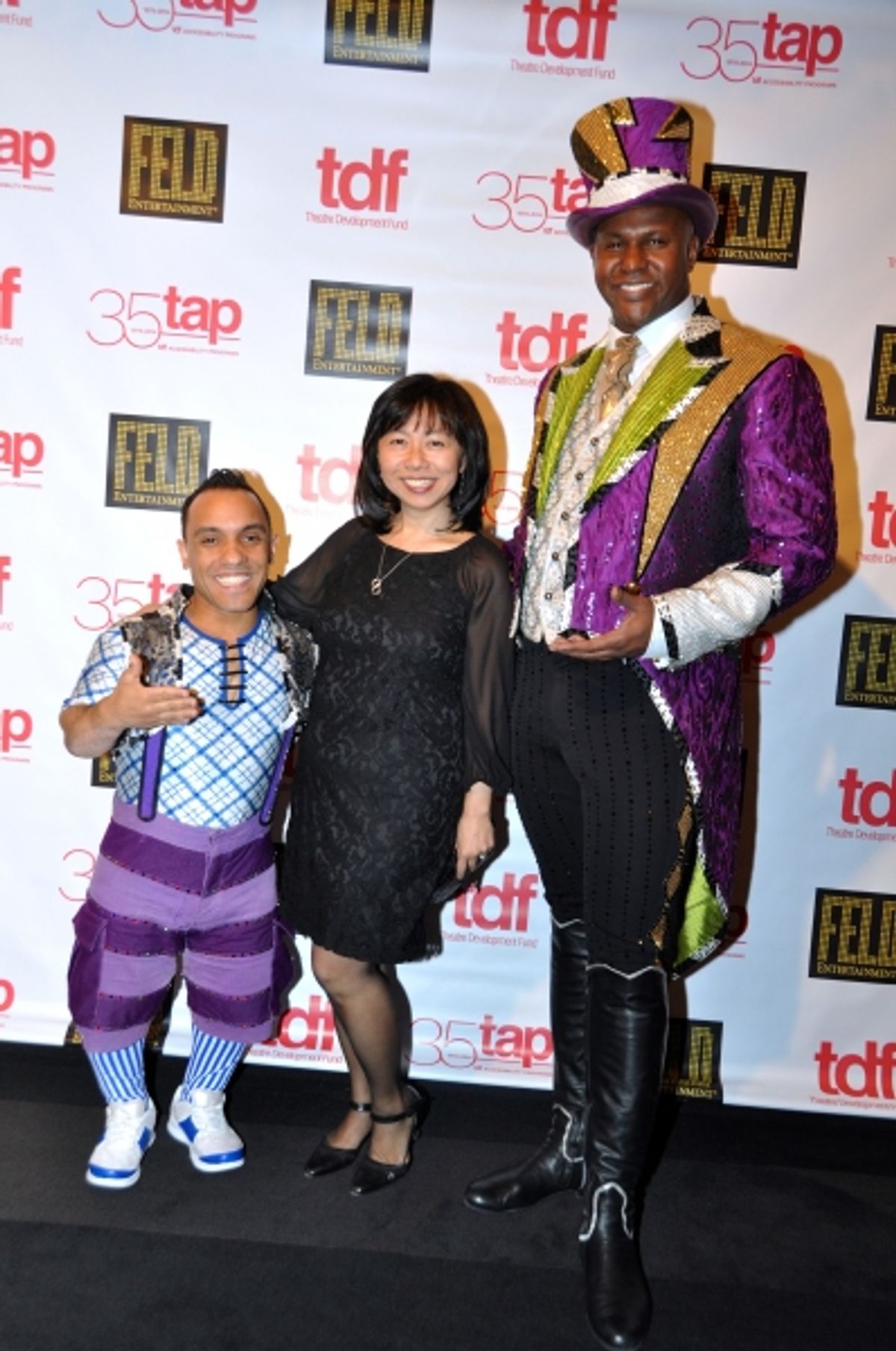 Paulo Dos Santons, Amy Chin (TDF Board of Trustees) and Johnathan Lee Iverson at 