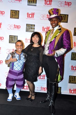 Paulo Dos Santons, Amy Chin (TDF Board of Trustees) and Johnathan Lee Iverson @ BroadwayWorld Paulo Dos Santons, Amy Chin (TDF Board of Trustees) and Johnathan Lee Iverson Photo