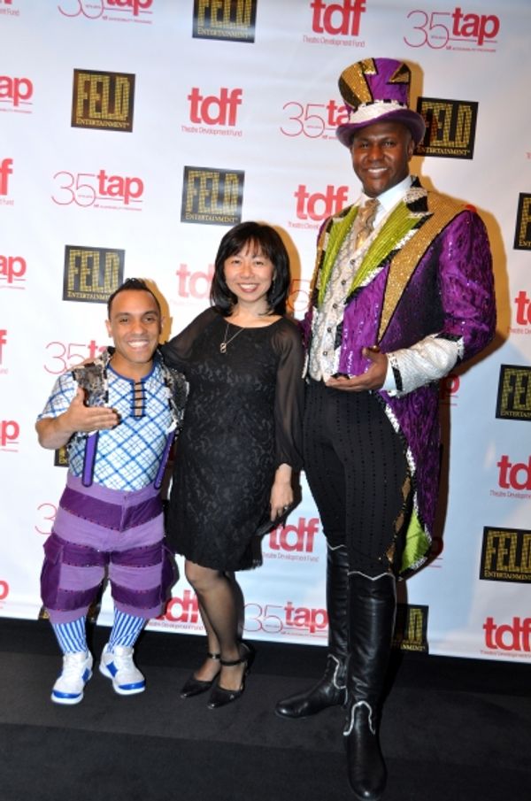 Paulo Dos Santons, Amy Chin (TDF Board of Trustees) and Johnathan Lee Iverson Photo