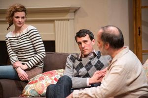 Mary Williamson (Kate), Carl Lindberg (Douglas) and Tom Hickey (Leonard) @ BroadwayWorld Mary Williamson (Kate), Carl Lindberg (Douglas) and Tom Hickey (Leonard) Photo