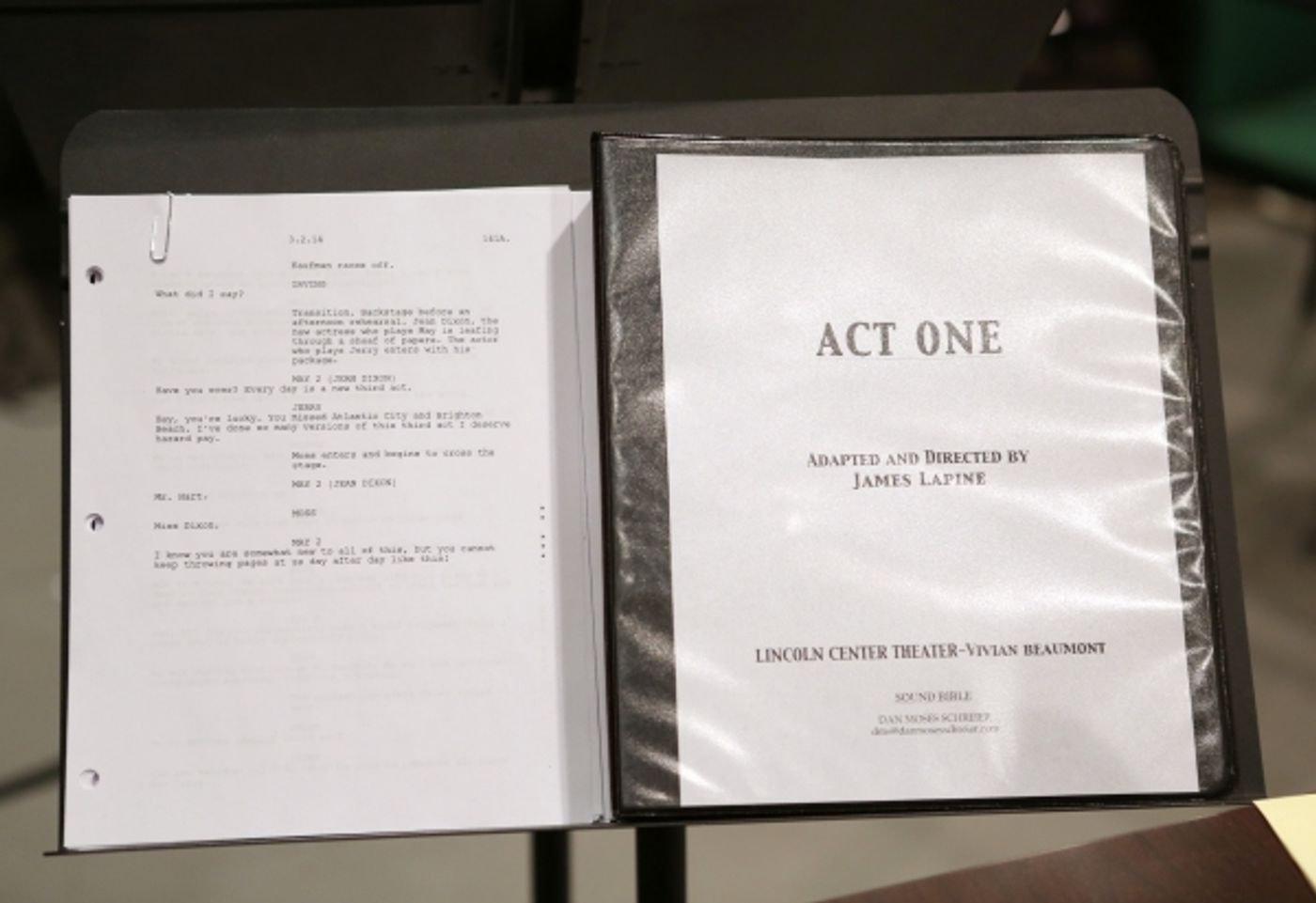 Photo Coverage: Meet the Company of Broadway's ACT ONE- Santino Fontana, Tony Shalhoub, Andrea Martin & More!  Image