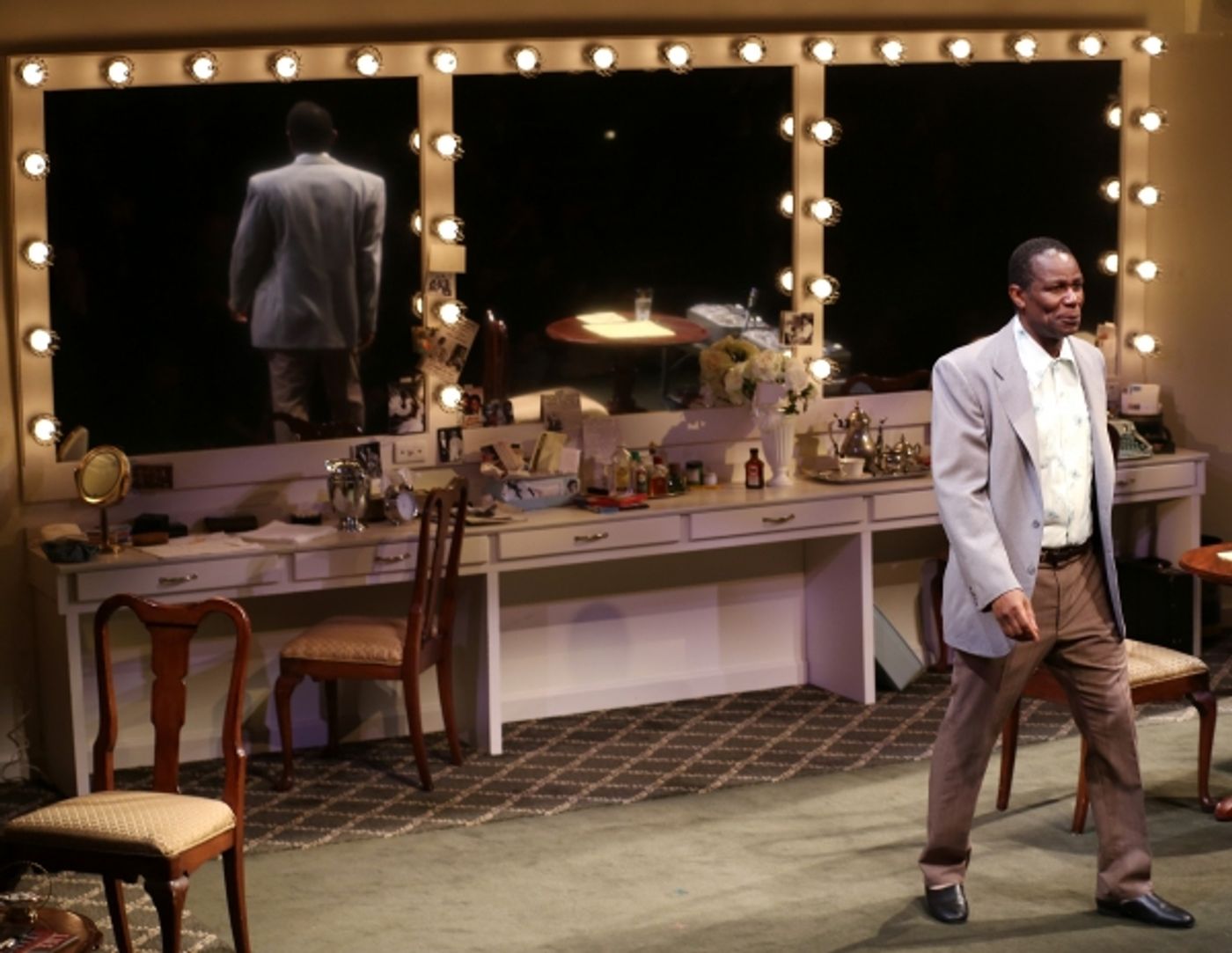 Photo Coverage: John Douglas Thompson- Led SATCHMO AT THE WALDORF Opens at Westside Theatre  Image