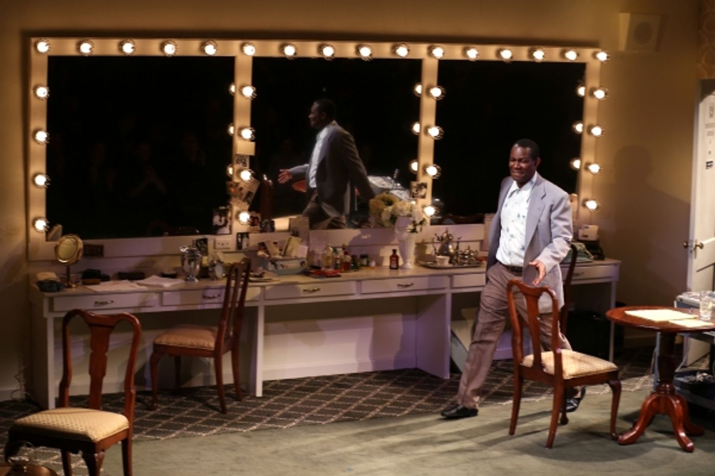 Photo Coverage: John Douglas Thompson- Led SATCHMO AT THE WALDORF Opens at Westside Theatre  Image