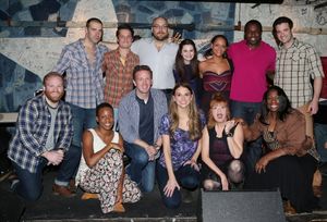 Front row: Jacob Keith Watson, Virginia Ann Woodruff, Ben Davis, Sutton Foster, Annie Photo