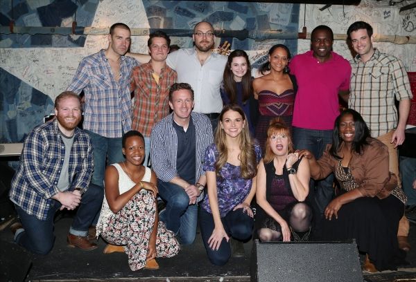 Front row: Jacob Keith Watson, Virginia Ann Woodruff, Ben Davis, Sutton Foster, Annie Photo