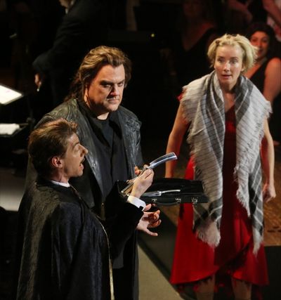 Christian Borle, Bryn Terfel, Emma Thompson and cast  Photo