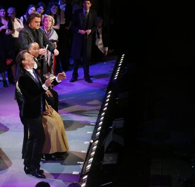 Christian Borle, Bryn Terfel, Emma Thompson and cast  Photo