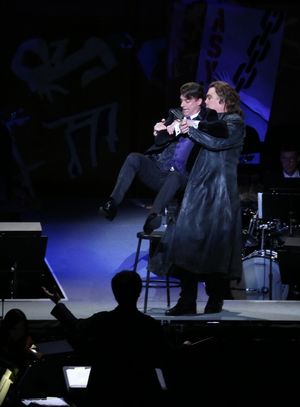 Christian Borle and Byrn Terfel  Photo