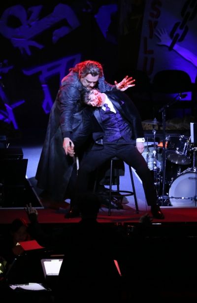 Christian Borle and Byrn Terfel  Photo