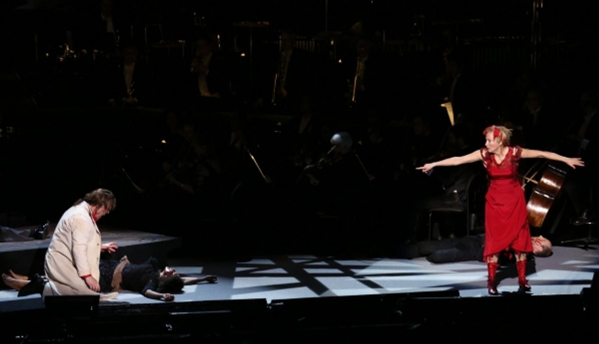 Audra McDonald, Byrn Terfel and Emma Thompson at 