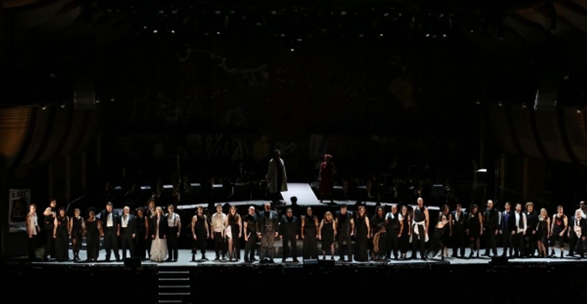 Kyle Brenn, Alan Gilbert, Jay Armstrong Johnson, Erin Mackey, Philip Quast, Bryn Terfel, Emma Thompson, Audra McDonald, Christian Borle, Jeff Blumenkrantz  and Company  at 