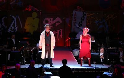 Byrn Terfel and Emma Thompson  Photo