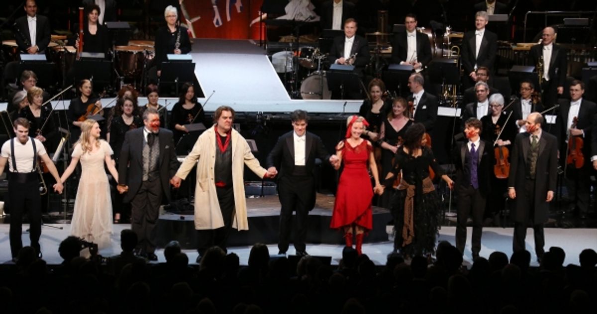 Jay Armstrong Johnson, Erin Mackey, Philip Quast, Byrn Terfel, Alan Gilbert, Emma Thompson, Audra McDonald, Christian Borle and Jeff Blumenkrantz  at 
