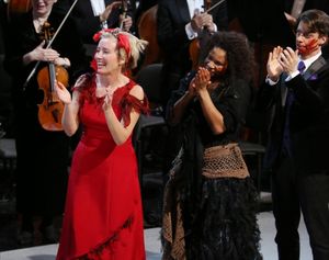 Emma Thompson, Audra McDonald, Christian Borle  Photo