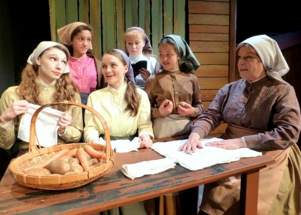 Tzeitel worries about the kind of man Yente the matchmaker will bring. (from left: Ke Photo