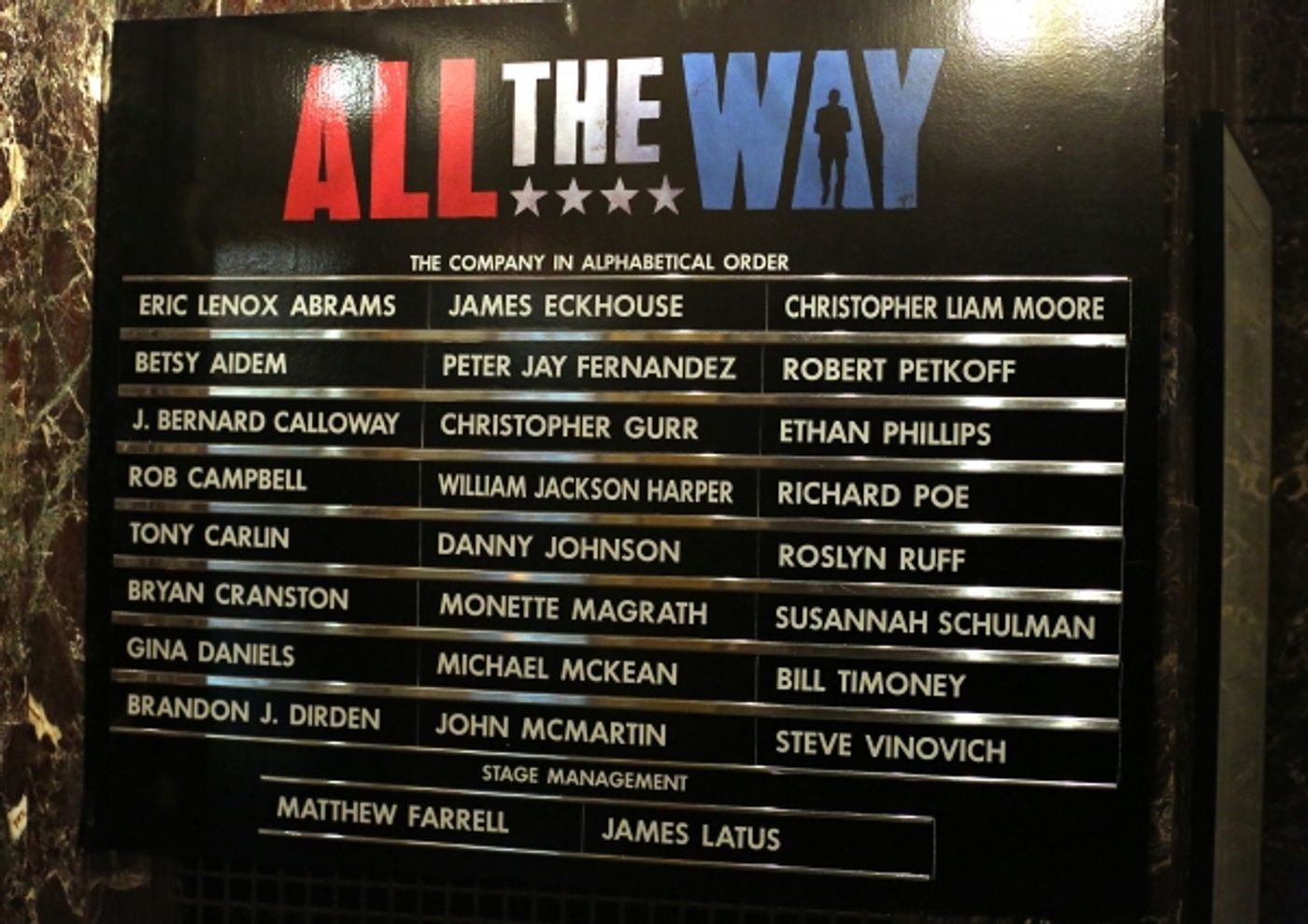 Photo Coverage: Bryan Cranston & the Cast of ALL THE WAY Take Opening Night Broadway Bows!  Image