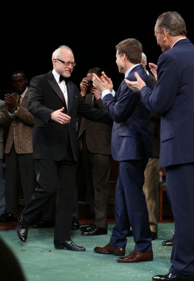 Playwright Robert Schenkkan, Director Bill Rauch and Bryan Cranston  Photo