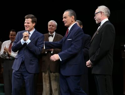 Director Bill Rauch, Robert Petkoff, John McMartin, Michael McKean, Bryan Cranston Pl Photo