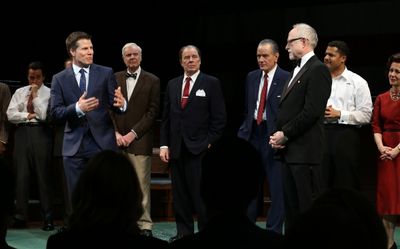 Director Bill Rauch, John McMartin, Michael McKean, Bryan Cranston Playwright Robert  Photo