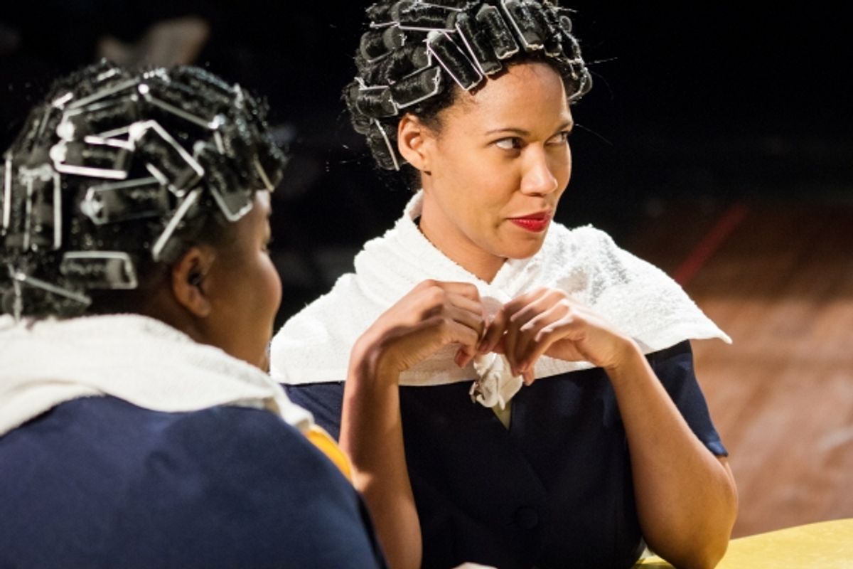 Dot (Earliana McLaurin) and Jackie (Kyra Morris) at First Look at Prologue Theatre's SATURDAY NIGHT/SUNDAY MORNING at Steppenwolf
