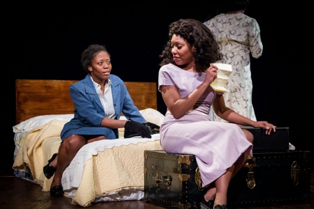 Gladys (Angela Alise) and Leanne (McKenzie Chinn)  at 