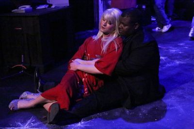 Luke Steingruby as Angel and Marshall Jennings as Collins Photo