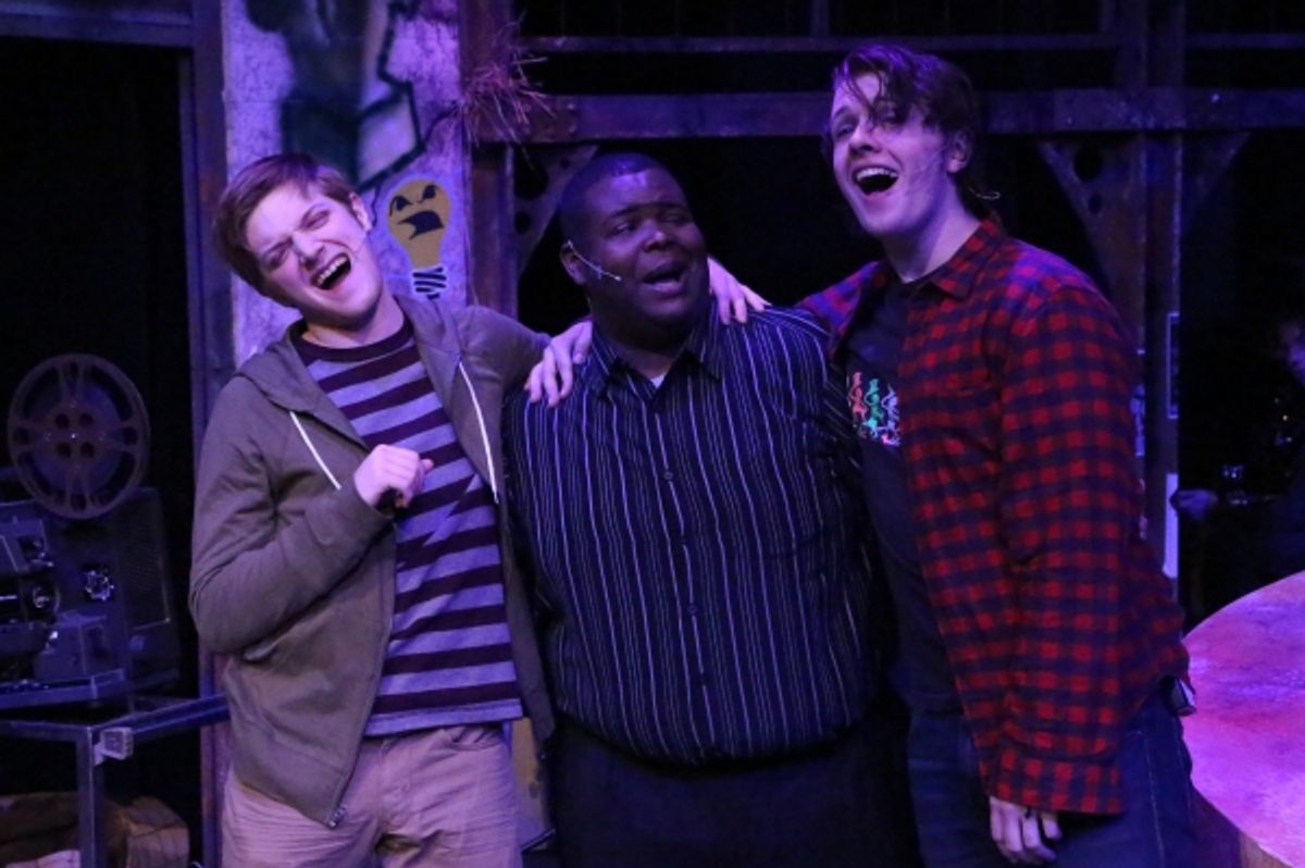 Jeremy Hyatt (as Mark), Marshall Jennings (Collins), and Evan Fornachon (Roger) at 