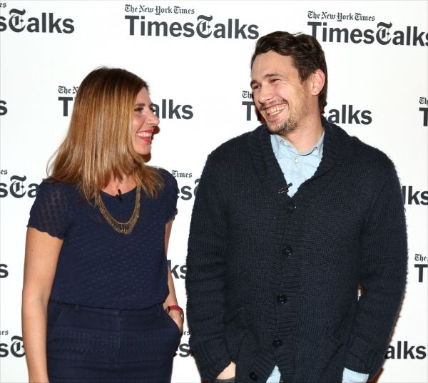 New York Times reporter Melena Ryzik with James Franco Photo