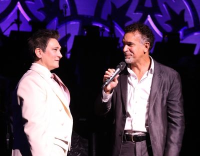 Brian Stokes Mitchell and k.d. lang  Photo