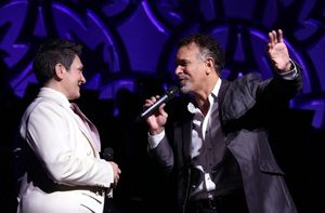 Brian Stokes Mitchell and k.d. lang  Photo