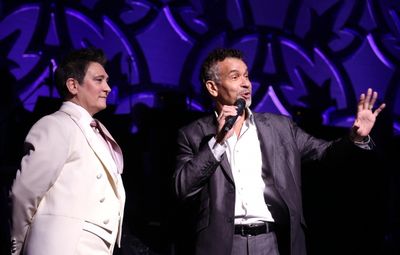 Brian Stokes Mitchell and k.d. lang  Photo