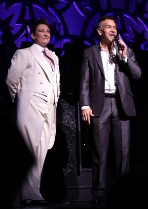 Brian Stokes Mitchell and k.d. lang  Photo