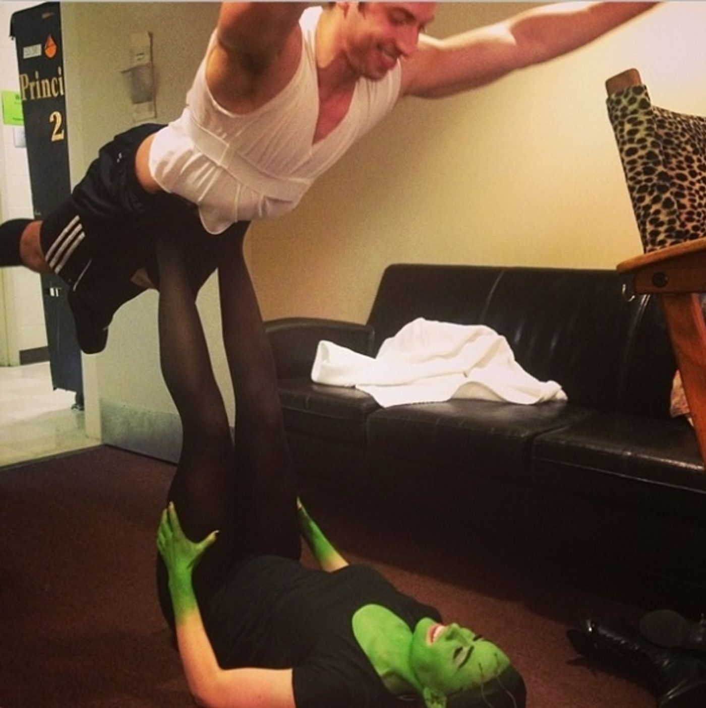 Photo Flash: Saturday Intermission Pics, March 8 - THE FANTASTICKS Prepare to Spring Ahead, KINKY BOOTS Welcomes ROCKY & More!  Image