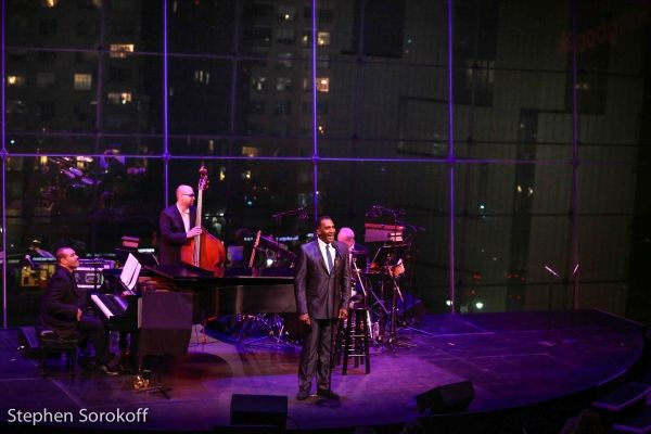 Joseph Joubert, music director, George Farmer, Norm Lewis, Perry Cavari Photo