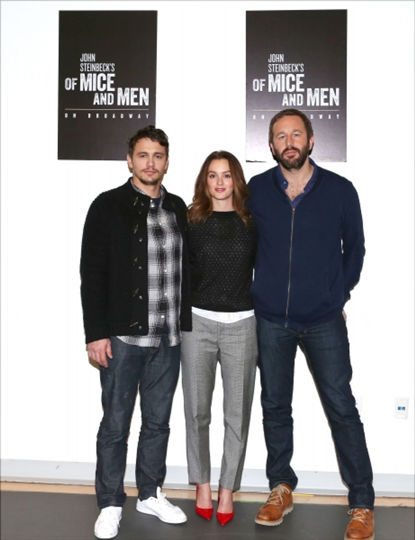 Photo Coverage: James Franco, Chris O'Dowd and OF MICE AND MEN Company Meet the Press! Photo Coverage: James Franco, Chris O'Dowd and OF MICE AND MEN Company Meet the Press! Image