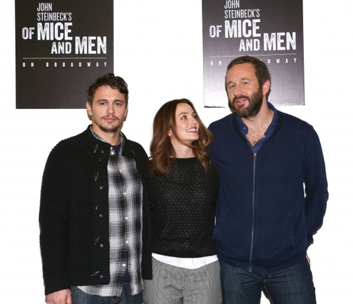 Photo Coverage: James Franco, Chris O'Dowd and OF MICE AND MEN Company Meet the Press! Photo Coverage: James Franco, Chris O'Dowd and OF MICE AND MEN Company Meet the Press! Image