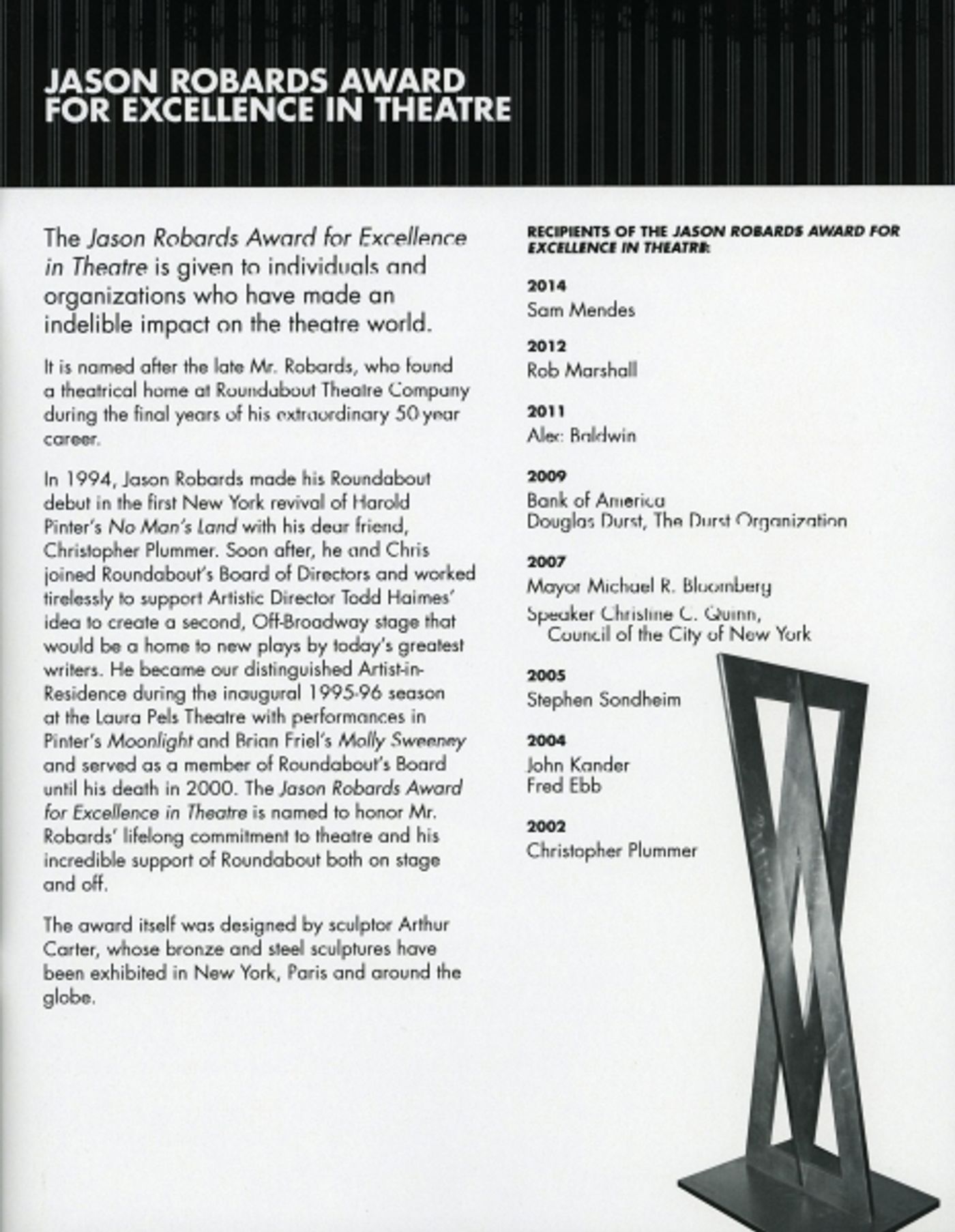 Photo Coverage: Bernadette Peters, Liam Neeson, & Alan Cumming & More Salute Sam Mendes at Roundabout Gala! Photo Coverage: Bernadette Peters, Liam Neeson, & Alan Cumming & More Salute Sam Mendes at Roundabout Gala! Image