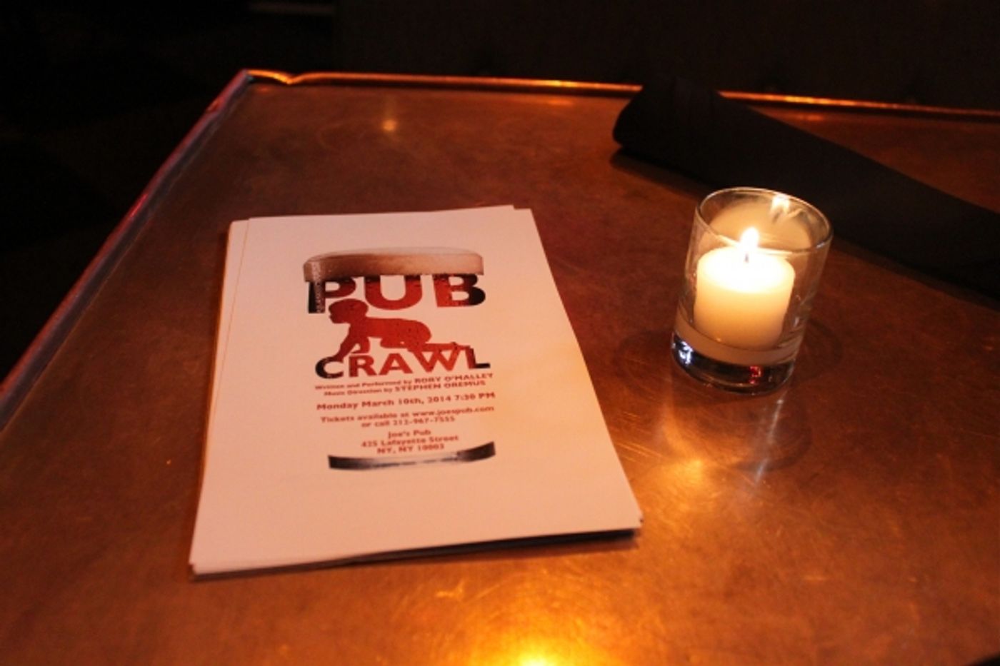 Photo Flash: Rory O'Malley Brings Autobiographical Show PUB CRAWL to Joe's Pub!  Image