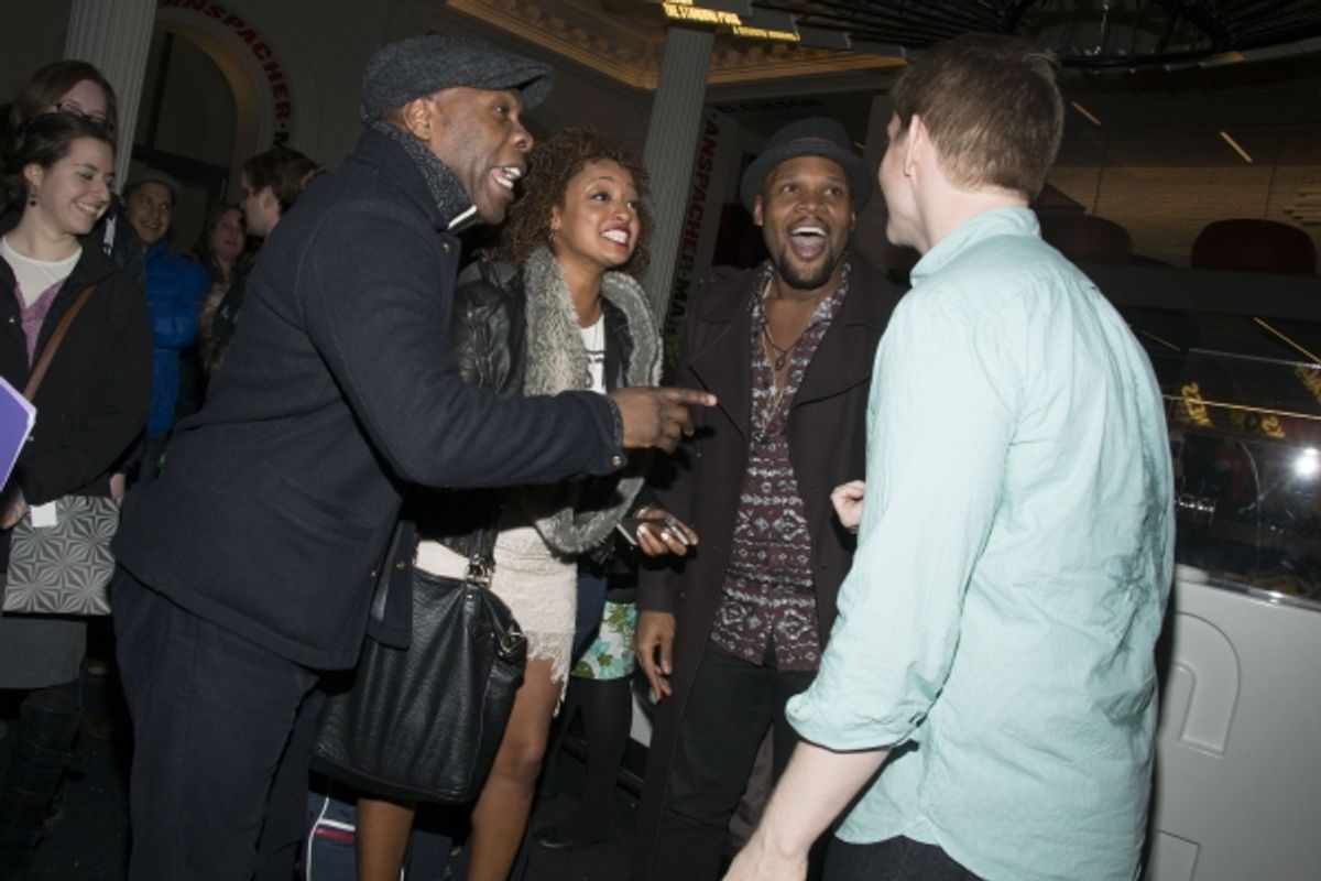 Rory O''Malley with Michael Potts, Asmeret Ghebremichael and Michael James Scott at 