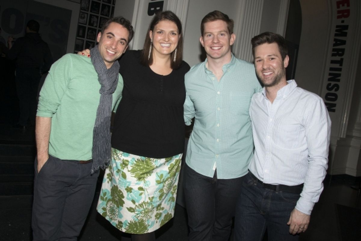 Joseph Leo Bwarie,  Jenny Kanelos, Rory O''Malley, Gerold Schroeder at 