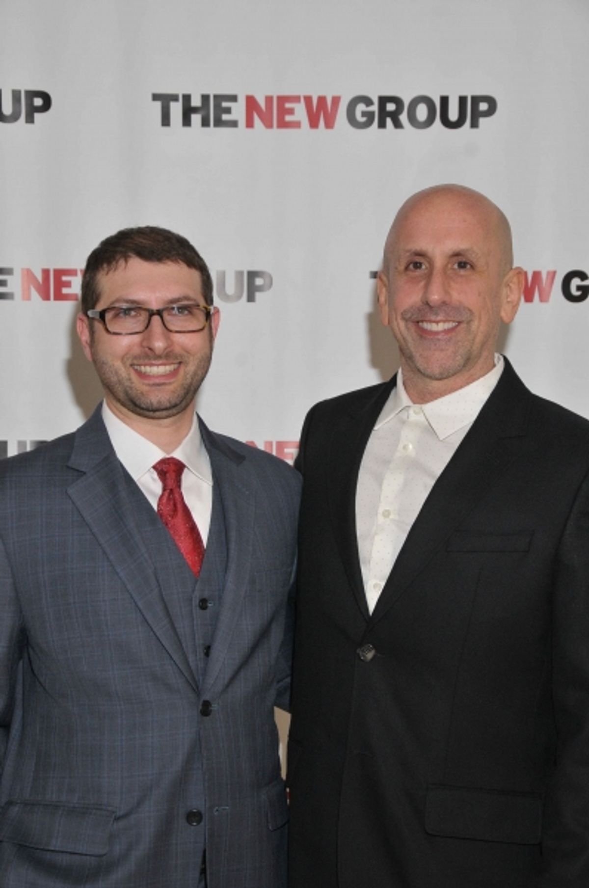 Adam Bernstein, Executive Director of The New Group, with Artistic Director Scott Elliott at 