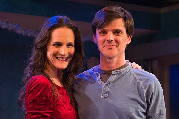 Charlotte Cohn (left)  and playwright Jason Odell Williams (right)  Photo